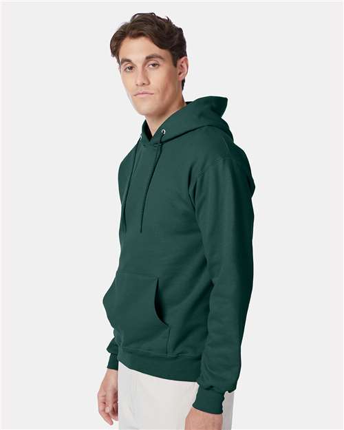 Ultimate Cotton® Hooded Sweatshirt - OnModelSide - B22200873 - Deep Forest