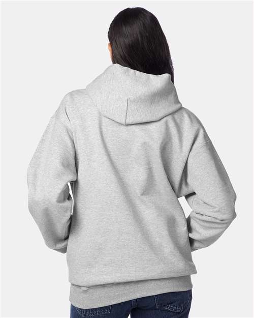 Ultimate Cotton® Hooded Sweatshirt - OnModelBack - B22200583 - Light Steel