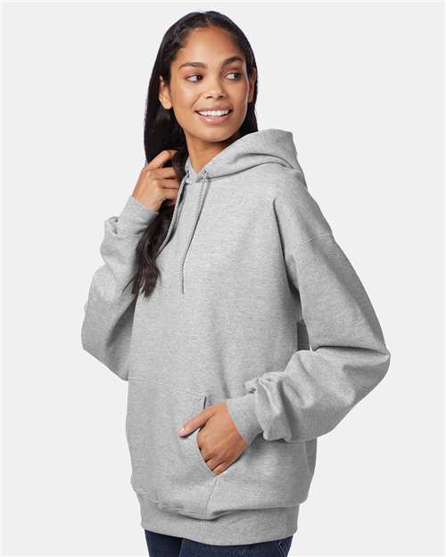 Ultimate Cotton® Hooded Sweatshirt - OnModelSide - B22200583 - Light Steel