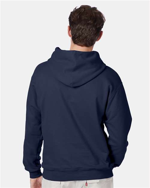 Ultimate Cotton® Hooded Sweatshirt - OnModelBack - B22200653 - Navy