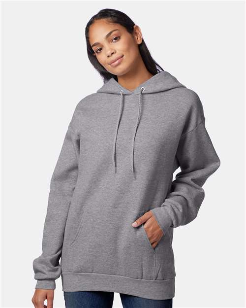 Ultimate Cotton® Hooded Sweatshirt - OnModelFront - B22200133 - Oxford Grey