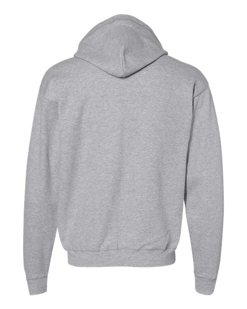 Ecosmart® Full-Zip Hooded Sweatshirt - Back - B22400583 - Light Steel