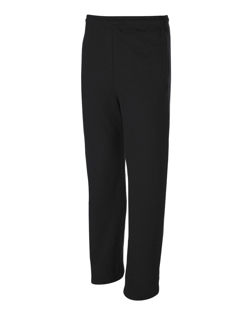 Unisex NuBlend® Open-Bottom Sweatpants with Pockets - Side - B23435503 - Black
