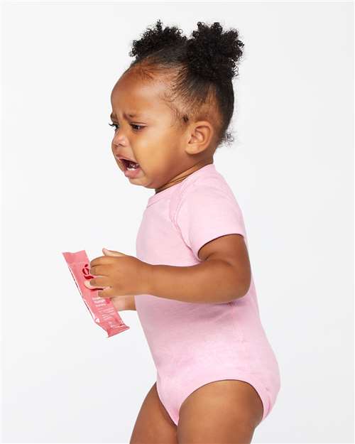 Infant Baby Rib Bodysuit - OnModelSide - B30238301 - Pink