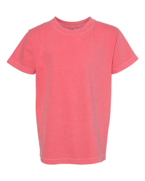 Garment-Dyed Youth Heavyweight T-Shirt - Front - B31608462 - Watermelon