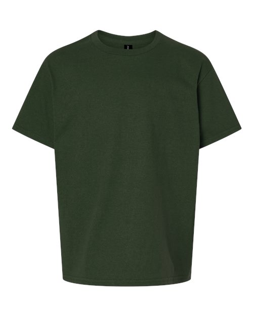 Ultra Cotton® Youth T-Shirt - Front - B31660542 - Forest Green