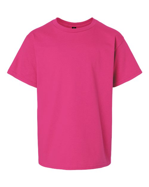 Ultra Cotton® Youth T-Shirt - Front - B31660692 - Heliconia