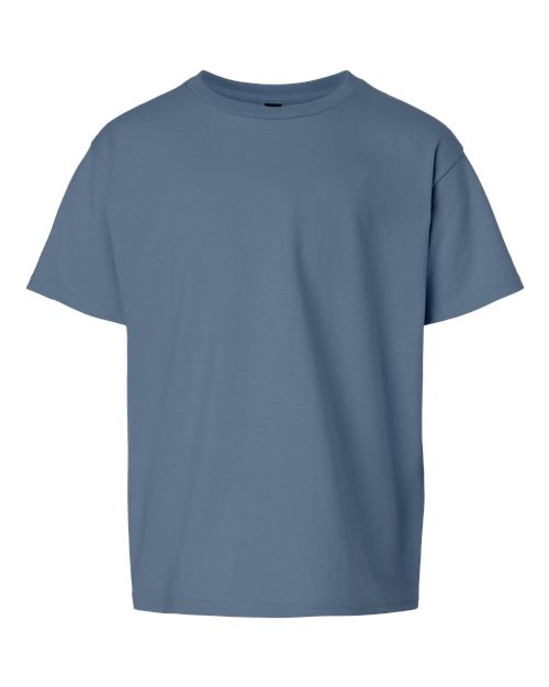 Ultra Cotton® Youth T-Shirt - Front - B31660682 - Indigo Blue