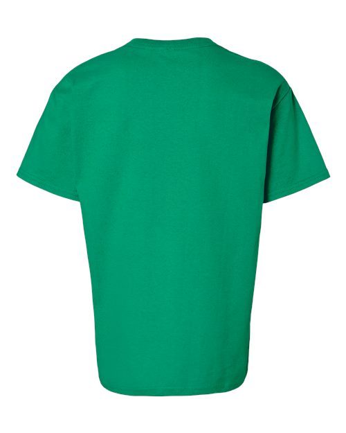 Ultra Cotton® Youth T-Shirt - Back - B31660602 - Kelly Green