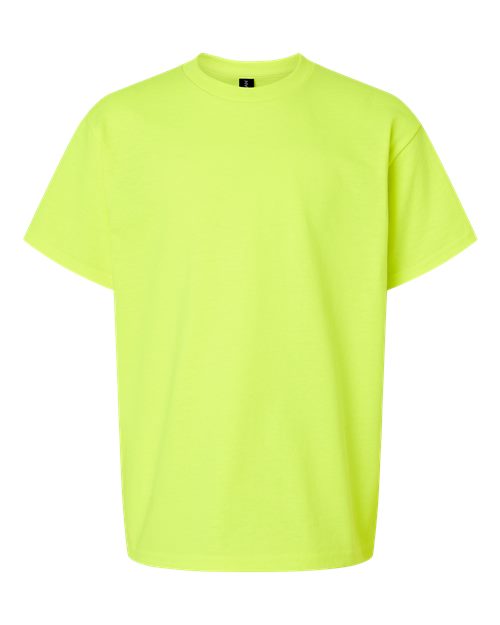 Ultra Cotton® Youth T-Shirt - Front - B31660162 - Safety Green