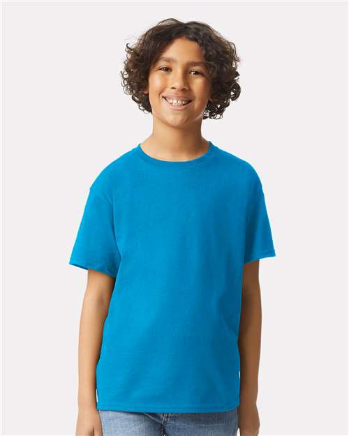 Ultra Cotton® Youth T-Shirt - OnModelFront - B31660762 - Sapphire