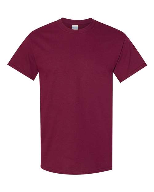 Heavy Cotton™ T-Shirt - Front - B00060533 - Maroon
