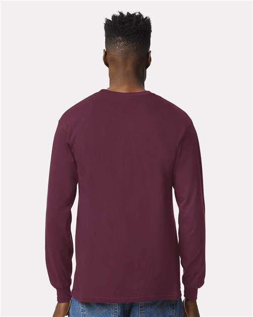 Ultra Cotton® Long Sleeve T-Shirt - OnModelBack - B06060533 - Maroon