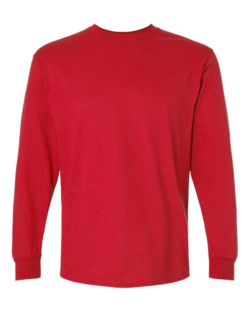 Ultra Cotton® Long Sleeve T-Shirt - Front - B06060703 - Red