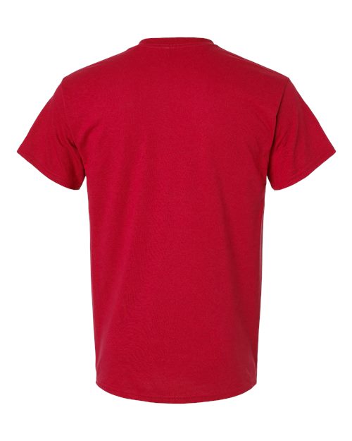 DryBlend® Pocket T-Shirt - Back - B07260703 - Red