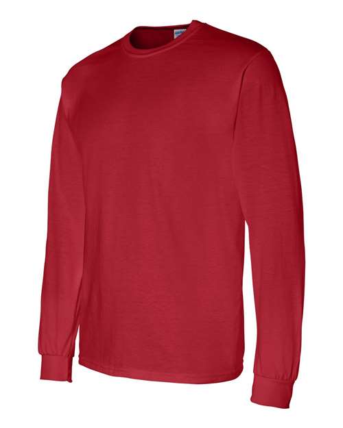 DryBlend® 50/50 Long Sleeve T-Shirt - Side - B07660703 - Red
