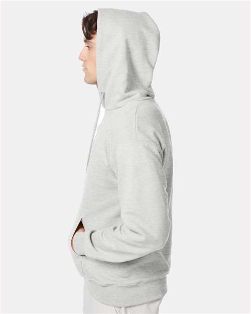 Ultimate Cotton® Hooded Sweatshirt - OnModelSide - B22200023 - Ash