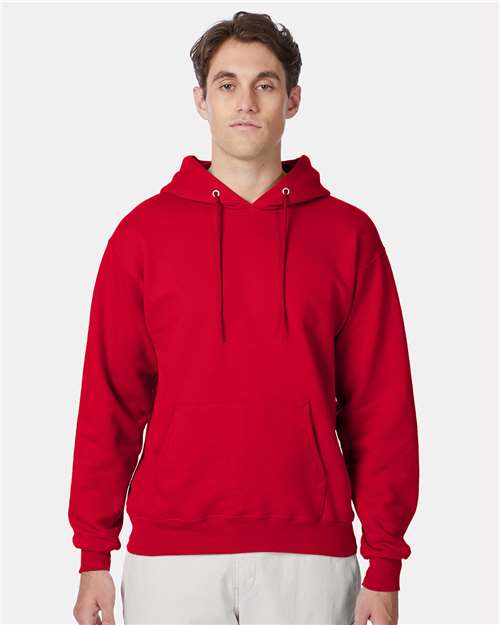 Ultimate Cotton® Hooded Sweatshirt - OnModelFront - B22200223 - Deep Red