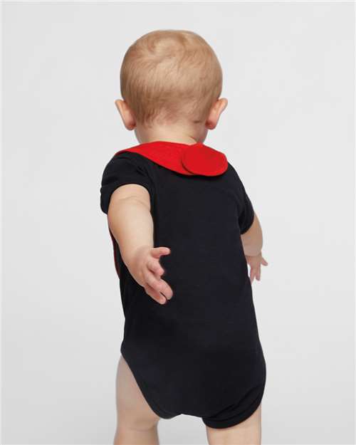 Infant Baby Rib Bodysuit - OnModelBack - B30238501 - Black