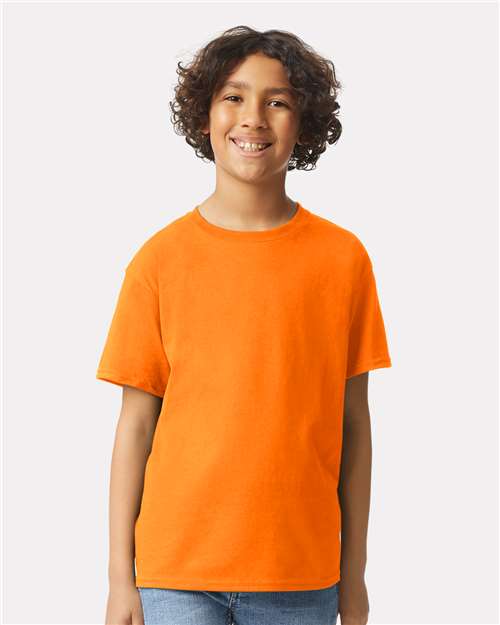 Ultra Cotton® Youth T-Shirt - OnModelFront - B31660332 - Safety Orange