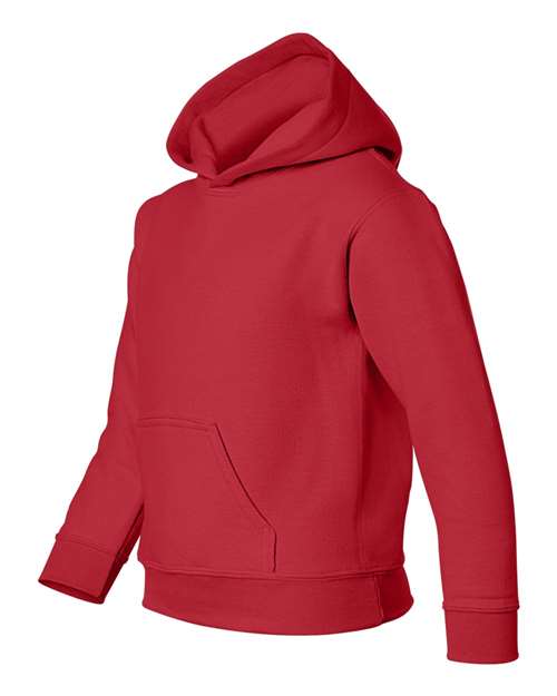 Heavy Blend™ Youth Hooded Sweatshirt - Side - B32060702 - Red