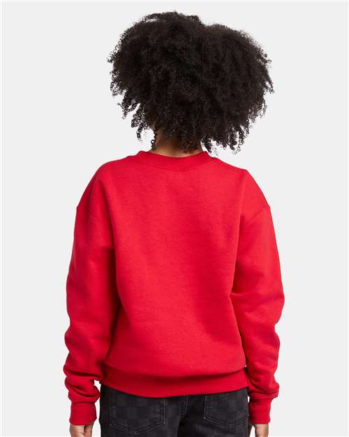 Youth EcoSmart® Crewneck Sweatshirt - OnModelBack - B33000223 - Deep Red