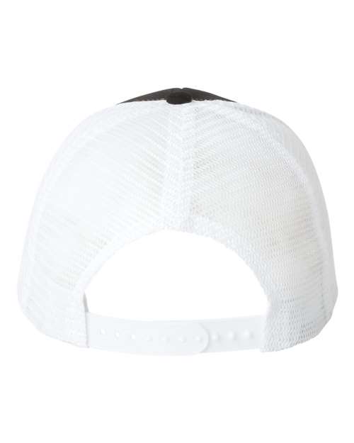 Mesh-Back Twill Trucker Cap - Back - B24995020 - Black/ White