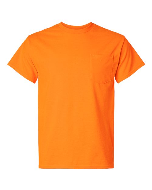 Ultra Cotton® Pocket T-Shirt - Front - B07060333 - Safety Orange