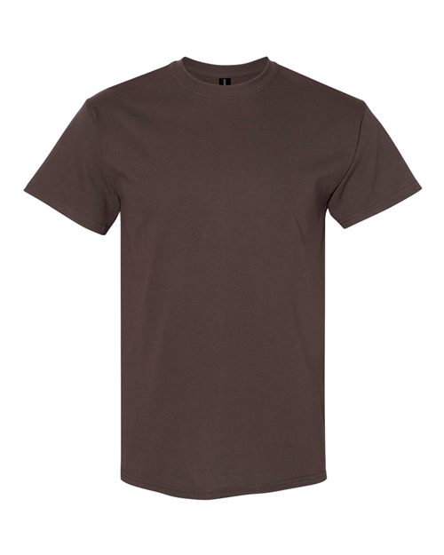 Heavy Cotton™ T-Shirt - Front - B00060053 - Dark Chocolate