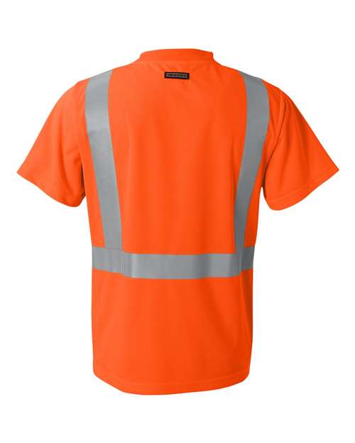 High-Performance Microfiber T-Shirt - Back - B86029663 - Orange