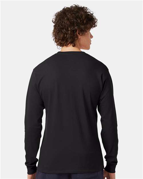 Long Sleeve T-Shirt - OnModelBack - B06084503 - Black