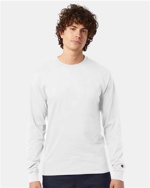 Long Sleeve T-Shirt - OnModelFront - B06084003 - White