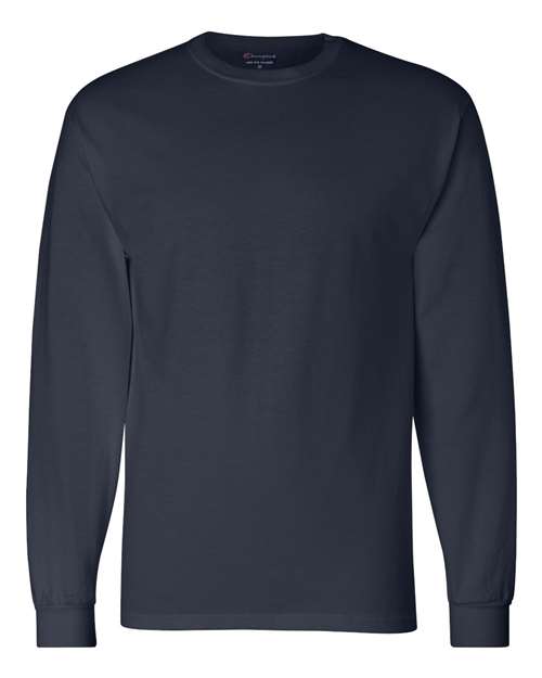Long Sleeve T-Shirt - Front - B06084653 - Navy