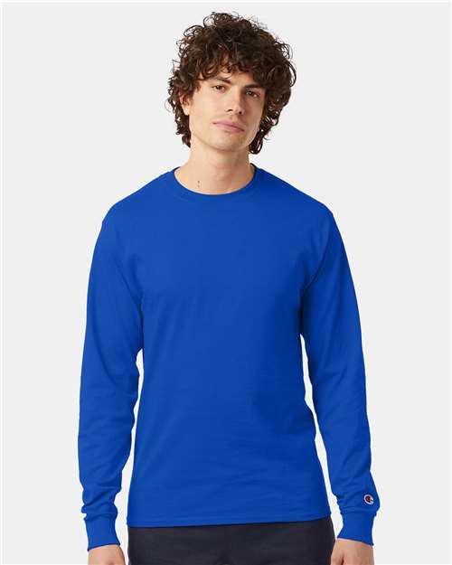 Long Sleeve T-Shirt - OnModelFront - B06084753 - Royal Blue