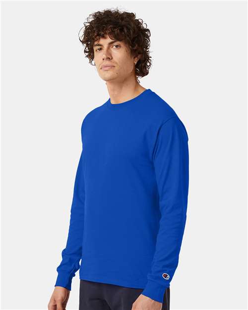 Long Sleeve T-Shirt - OnModelSide - B06084753 - Royal Blue