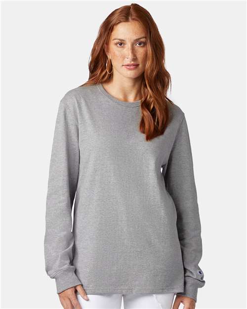 Long Sleeve T-Shirt - OnModelFront - B06084583 - Light Steel