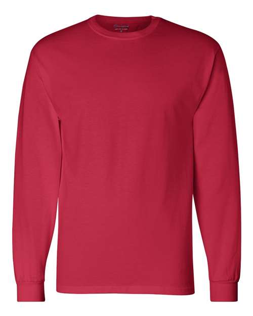 Long Sleeve T-Shirt - Front - B06084703 - Red