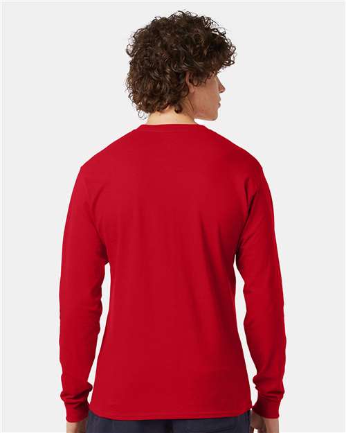 Long Sleeve T-Shirt - OnModelBack - B06084703 - Red