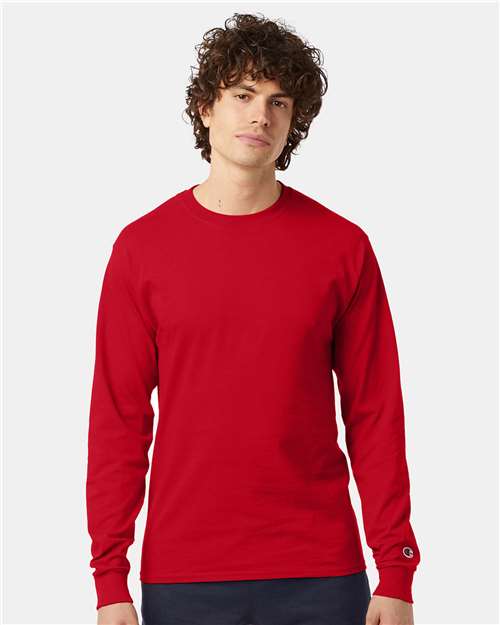 Long Sleeve T-Shirt - OnModelFront - B06084703 - Red