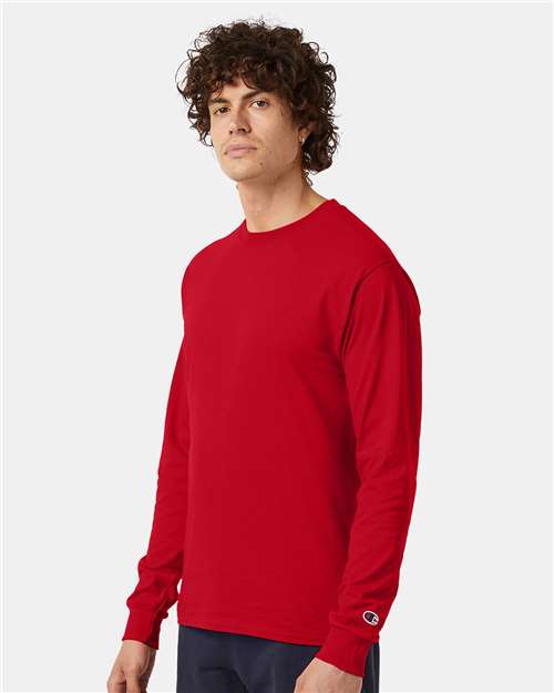 Long Sleeve T-Shirt - OnModelSide - B06084703 - Red