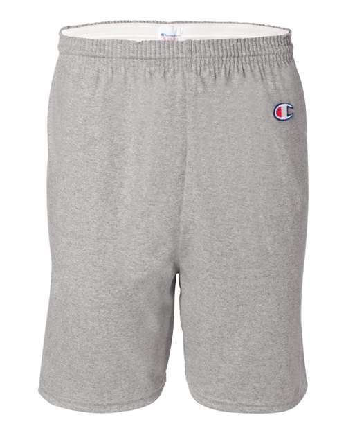 Cotton Gym Shorts - Front - B07484133 - Oxford Grey Heather