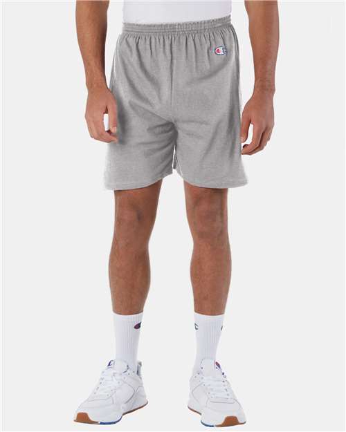 Cotton Gym Shorts - OnModelFront - B07484133 - Oxford Grey Heather