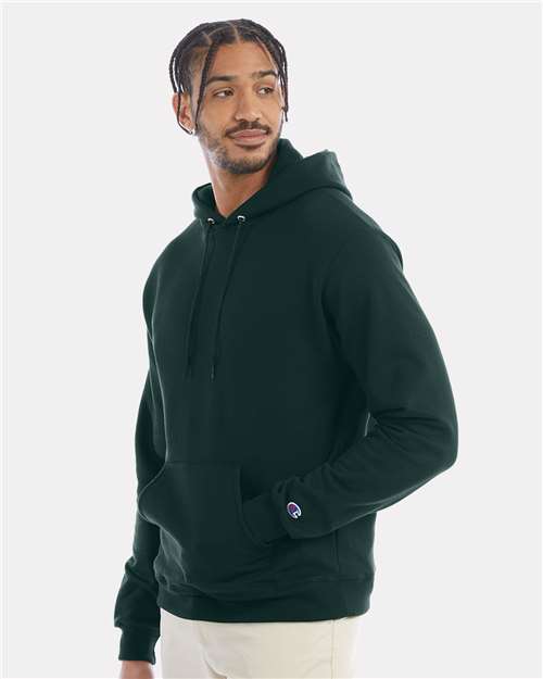 Powerblend® Hooded Sweatshirt - OnModelSide - B22884193 - Dark Green