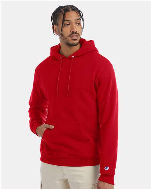Powerblend® Hooded Sweatshirt - OnModelFront - B22884703 - Scarlet