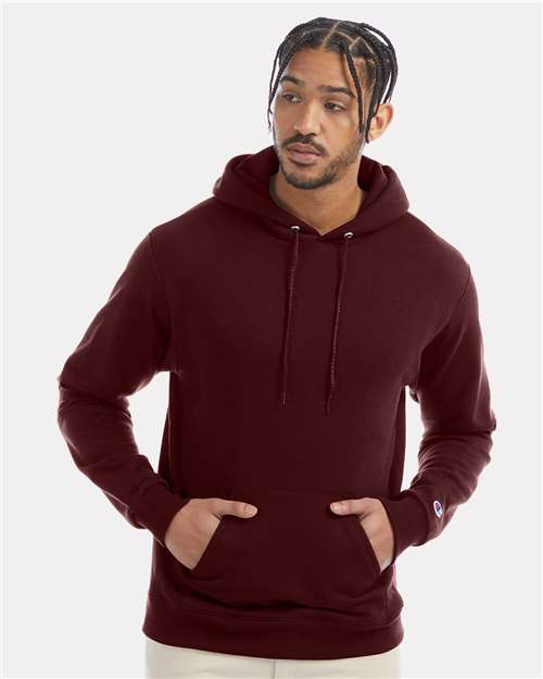 Powerblend® Hooded Sweatshirt - OnModelFront - B22884533 - Maroon