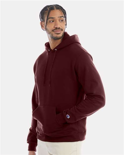 Powerblend® Hooded Sweatshirt - OnModelSide - B22884533 - Maroon