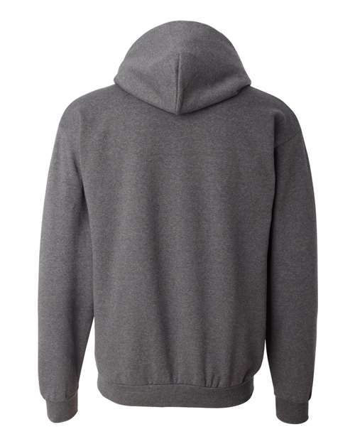 Powerblend® Hooded Sweatshirt - Back - B22884093 - Charcoal Heather