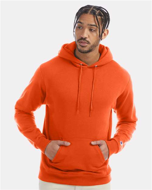 Powerblend® Hooded Sweatshirt - OnModelFront - B22884663 - Orange