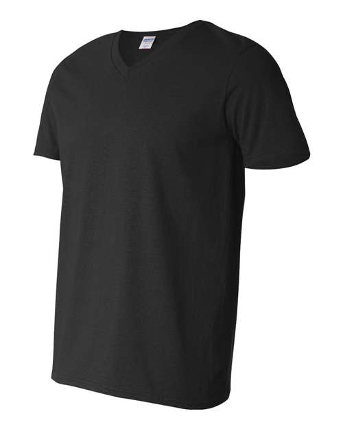 Softstyle® V-Neck T-Shirt - Side - B01760502 - Black