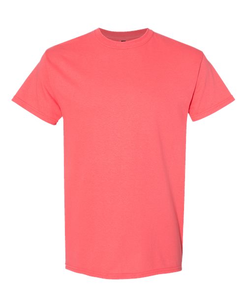 Heavy Cotton™ T-Shirt - Front - B00060373 - Coral Silk